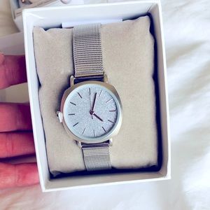 ICING  Silver watch. OS